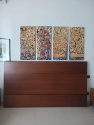 Boiserie in legno di noce