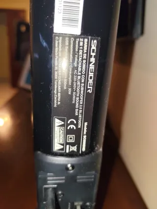 Barra de Sonido 2.0 Bluetooth Negra