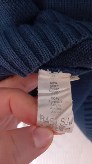 Jersey Lacoste Azul Media Cremallera