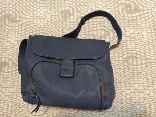 Bolso Unisa Azul Piel