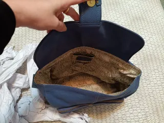 Bolso Unisa Azul Piel