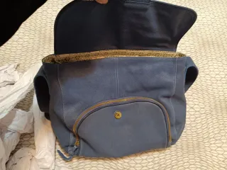 Bolso Unisa Azul Piel