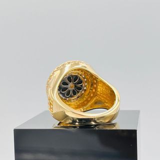 SELLO MEDUSA REDONDO GRECA 18K