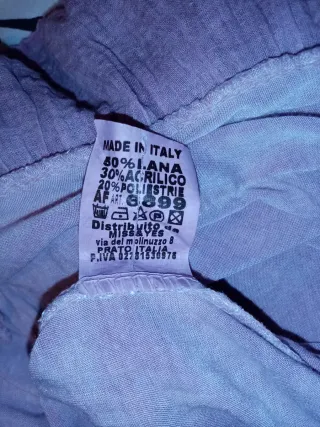 Vestido rosa punto con volantes. Talla única