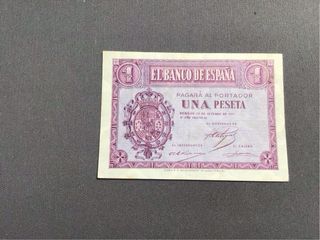 Billete 1 peseta 1937 Burgos