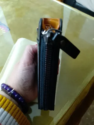 Cartera de piel Aiks Kangaroo negra