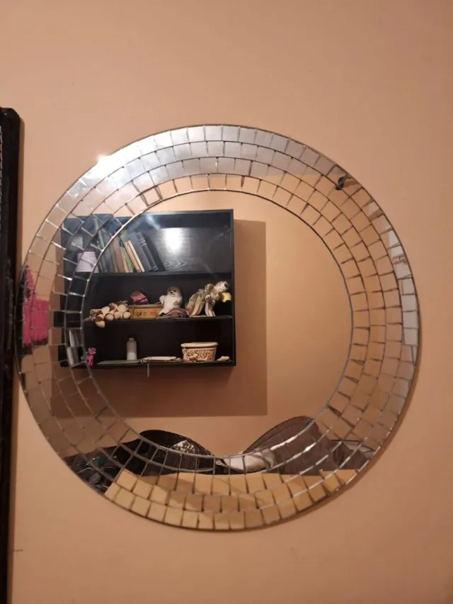 Espejo de pared redondo mosaico Ikea