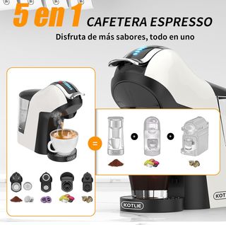 Cafetera multicápsula 5 en 1 alta presión NUEVO