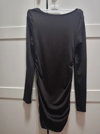 Vestido marrón manga larga