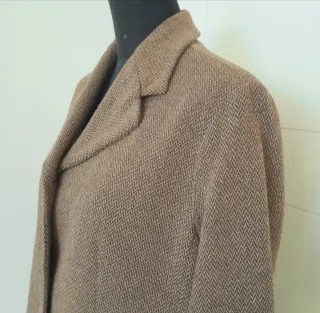 Giacca invernale spigato beige/marrone L donna