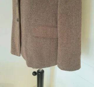 Giacca invernale spigato beige/marrone L donna