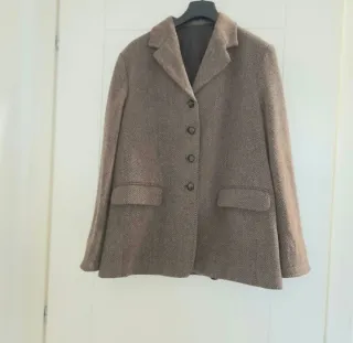 Giacca invernale spigato beige/marrone L donna