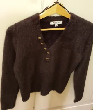 Jersey Morgan marrón manga larga talla M