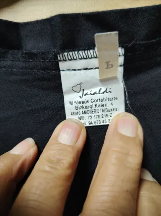 Blusón negro de hombre