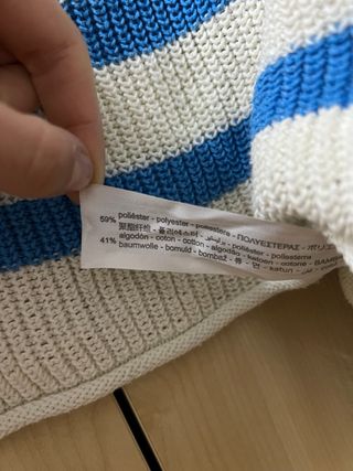 Jersey Zara rayas azul y blanco