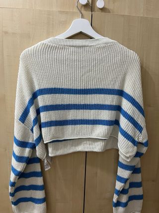 Jersey Zara rayas azul y blanco