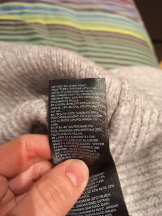 Chaqueta de punto H&M gris larga talla S