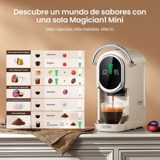 Cafetera mini 5 en 1 cápsulas y café molido NUEVO
