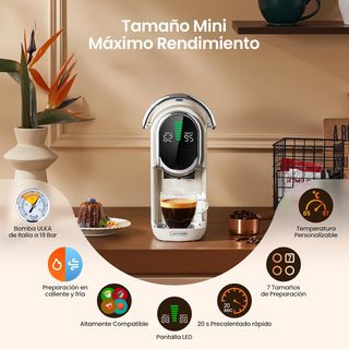 Cafetera mini 5 en 1 cápsulas y café molido NUEVO