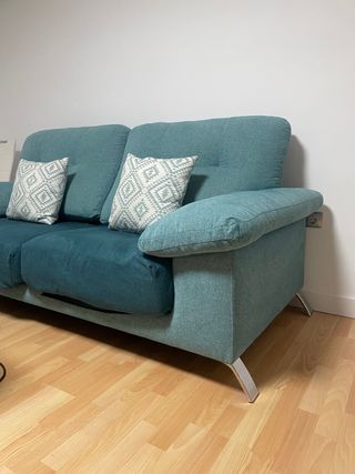 Sofá 3 plazas azul