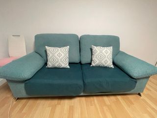 Sofá 3 plazas azul