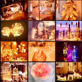 Guirnalda Luces LED Hada Oro/Verde/a estrenar