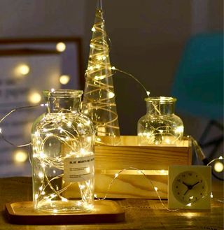 Guirnalda Luces LED Hada Oro/Verde/a estrenar