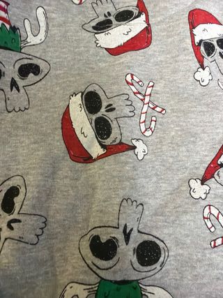 Jersey Navidad Calaveras Niño Gris talla 4-5