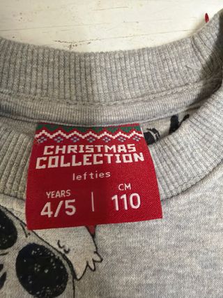 Jersey Navidad Calaveras Niño Gris talla 4-5
