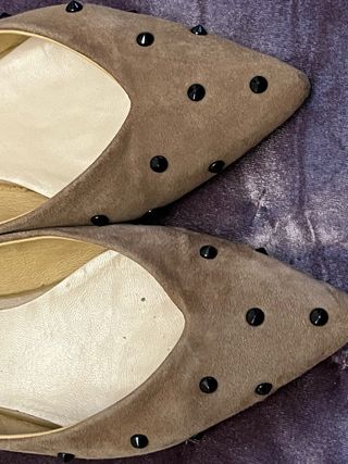 Manoletinas ante tachas negras talla 37