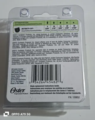 Cuchilla Cortapelos Oster PRO600i #40-#9