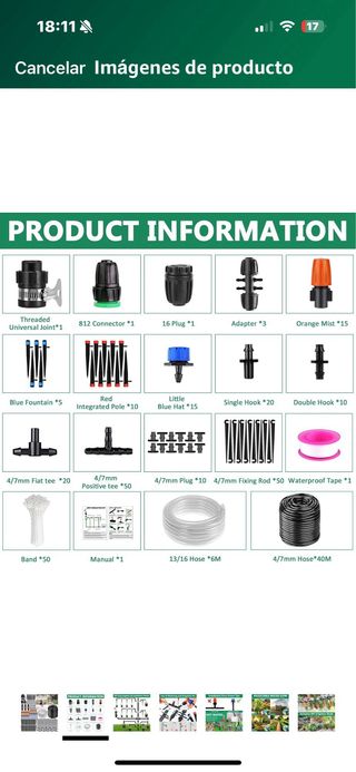 Sistema riego automático huerto urbano