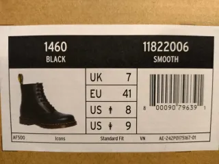 Botas Dr. Martens Negras Talla 41 Sin Usar