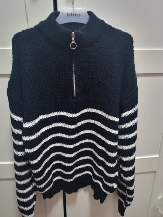 Jersey rayas azul y blanco