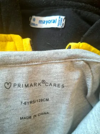 2 Sudaderas Niño 7 Años Mayoral 128cm