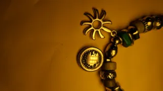 Pulsera Pikadura plateada  y Turquesa