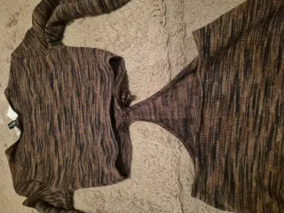 Vestido H&M Cut-out Marrón Talla XS