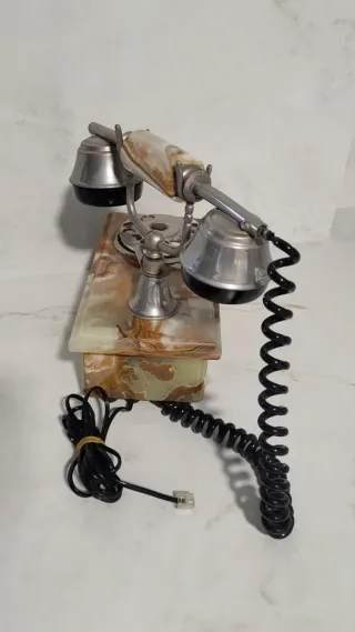 Teléfono Antiguo Sobremesa Mármol