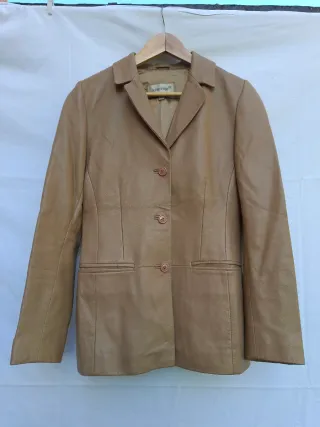 Blazer Piel Vintage Mujer Talla M
