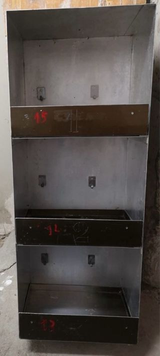 Cajonera aluminio para jaula C2