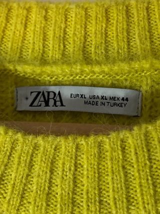 Jersey Zara Hombre Amarillo Talla XL