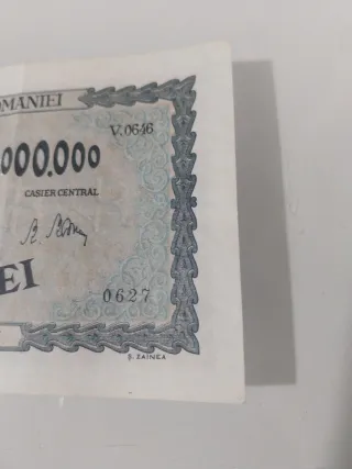 Billete 1 Millón Lei Rumanía 1945