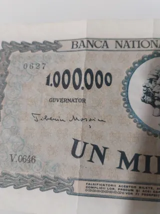 Billete 1 Millón Lei Rumanía 1945