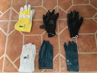 Lote 6 pares guantes trabajo seguridad