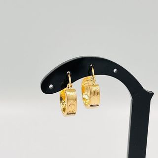 PENDIENTES ARO TORNILLO 18K