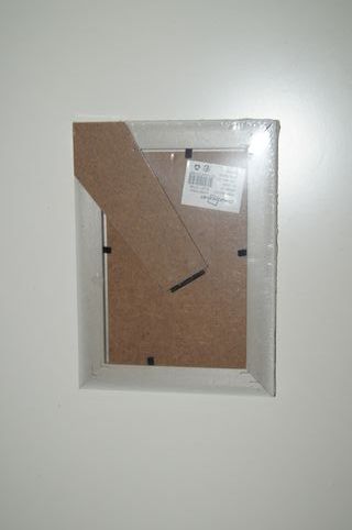 Moldura para fotos bege com padrão