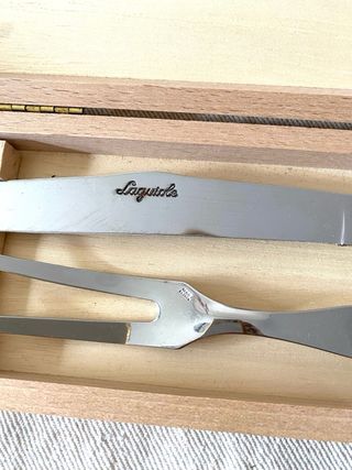 Set cuchillo y tenedor trinchador Laguiole L’Aigle