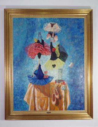 Óleo sobre lienzo Bodegón Ballet 136x108cm