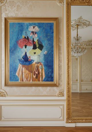 Óleo sobre lienzo Bodegón Ballet 136x108cm