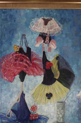 Óleo sobre lienzo Bodegón Ballet 136x108cm